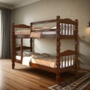 Ver imagem 1 de Cama Beliche Madeira Maciça Solteiro Torneada Resistente