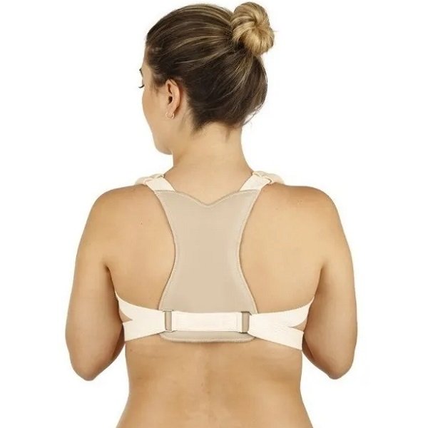 Corretor Postural Unissex ORTHO Pauher - BEGE - GG - 4