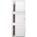 Ver imagem 1 de Porta de Alumínio Lambril com Vidro Branca Esquerda 210x80cm - Facce