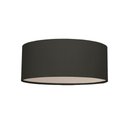 Ver imagem 2 de Luminária Plafon Redondo Cúpula em Tecido 50x15:preto5962