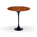 Ver imagem 1 de Mesa Bistrô Saarinen 60 cm Tampo Pau Ferro Base Preta Personal Decor Design Branco