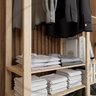 Arara De Madeira Com Suporte MUEBLES DESIGN Arara de roupas pinus multiuso - 3