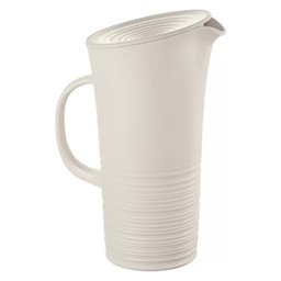 Jarra com Tampa 1,8 L em Plastico Reciclado - Tierra - Branco Leite - Guzzini - 1