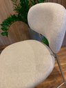 Ver imagem 5 de Banqueta Caribe Baixa Linho Cinza Pés Champanhe