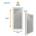 Ver imagem 3 de Porta Pivotante de Aluminio 228x115cm Vidro Panoramico