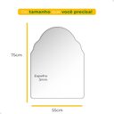 Ver imagem 3 de Espelho Orgânico de Parede com Led Frio Marrocos 55x75cm para Sala Quarto Banheiro