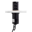Ver imagem 3 de Torre de Tomada com Indução 2 Tomadas 10a 2usb a + C Preto Ouro