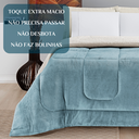 Ver imagem 5 de Coberdron Queen Size Everest Edredom Luxuoso Quentinho:azul