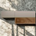 Ver imagem 2 de Armario Aereo 120 Cm Vd e Armario Aereo 80 Cm Mdf Proenca Nogueira Nude Prime Demartez