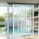 Ver imagem 1 de Porta de Correr de Aluminio 210x120cm 3 Folhas Moveis