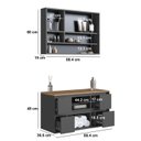 Ver imagem 4 de Conjunto para Banheiro 88,4cm com Gabinete Suspenso e Espelheira Berlin Art In Móveis