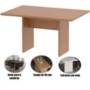 Ver imagem 2 de Mesa de Reunião para Escritório 6 Lugares Amêndoa