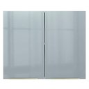 Ver imagem 7 de Armário Aéreo Madesa Lux 80 cm 2 Portas Branco/Cinza