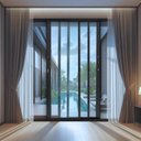 Ver imagem 1 de Porta de Correr de Aluminio 210x150cm 3 Folhas Moveis