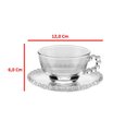 Ver imagem 6 de Conjunto de 4 Xícaras de Chá com Pires 200 Ml Cristal Wolff