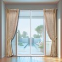 Ver imagem 1 de Porta de Correr de Aluminio 210x150cm 2 Folhas Moveis e 1 Folha Fixa