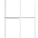 Ver imagem 2 de Porta de Correr de Aluminio 210x150cm 2 Folhas Moveis e 1 Folha Fixa