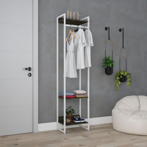 Estante Closet c/03 Prateleiras Dynamica 45 cm Est.Branca