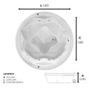 Ver imagem 2 de Spa Redondo Babilonia com Hidro em Acrílico - 127v
