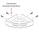 Ver imagem 2 de Suporte Porta Shampoo para Banheiro de Canto Inox Brilhante