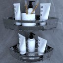 Ver imagem 7 de Suporte Porta Shampoo para Banheiro de Canto Inox Brilhante