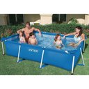 Ver imagem 2 de Piscina Estrutural Retangular 3.834 Litros Pvc Armação + Filtro + Capa Intex - 110v