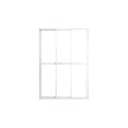 Ver imagem 2 de Porta de Correr de Aluminio 210x200cm 2 Folhas Moveis e 1 Folha Fixa