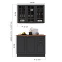 Ver imagem 4 de Cozinha Modulada Compacta Americana 100% MDF 120cm com Rodapé Provence Multimóveis Crink-CPT005