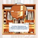 Ver imagem 7 de Guarda Roupa Casal 6 Portas Reflecta com LED 4 Gavetas 100% MDF Freijó New Reflex Yescasa Marrom