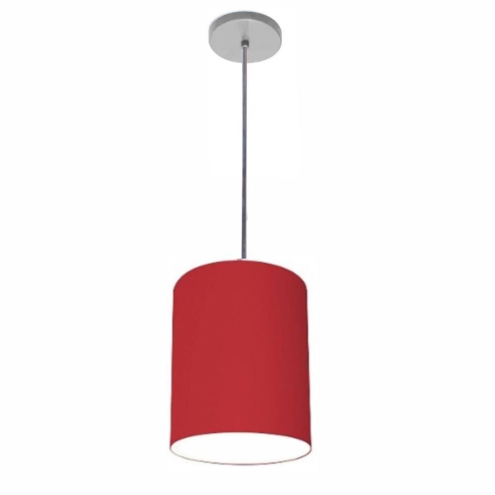 Lustre Luminária Pendente Vivare Free Lux Pe-4104cz Cúpula em Tecido 15x25cm - 1