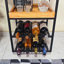 Ver imagem 5 de Bar Carrinho Industrial Adega com Rodizio Multiuso Recepção