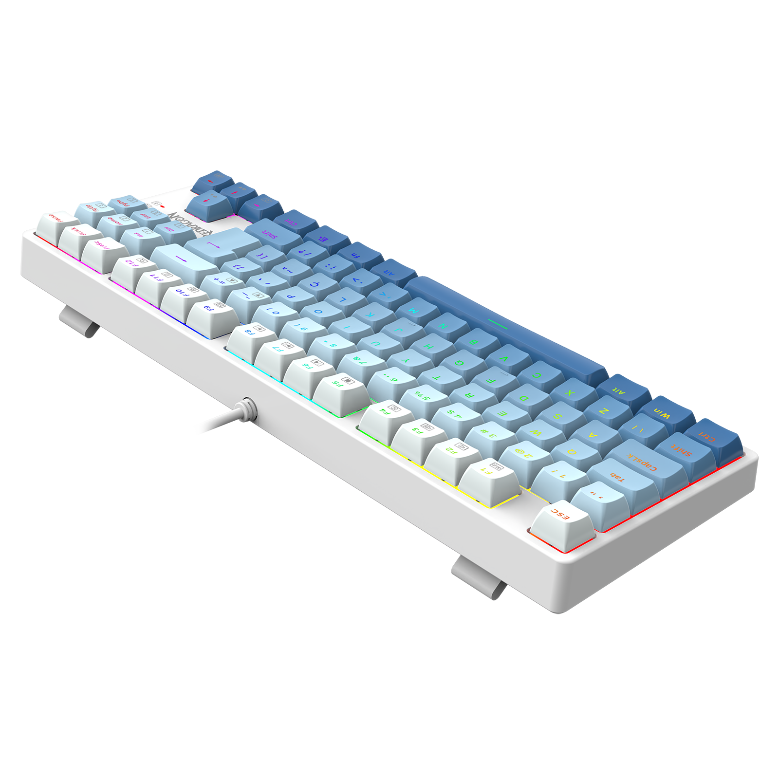 Teclado Gamer Redragon Daksa Br+az Rgb com Switch Marrom - 2