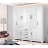 Guarda Roupa Casal 8 Portas 84020 Branco - 5