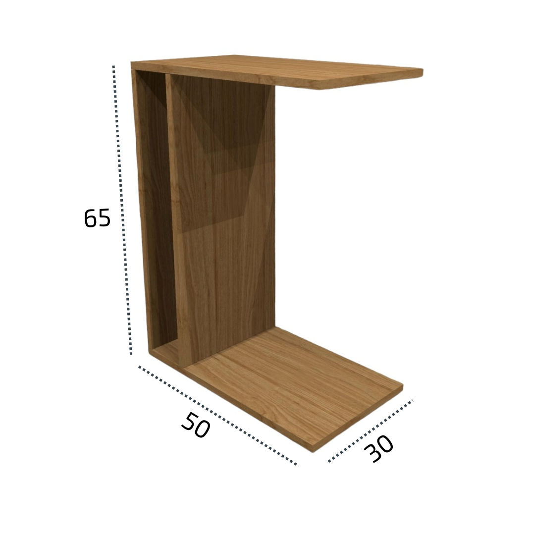 Mesa Apoio Lateral Noteebok Suporte Braço Sofá Amadeirado - 5