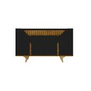 Ver imagem 5 de Aparador Buffet 4 Portas Mdf Ripado Real Pés de Madeira Maciça Tâmisa