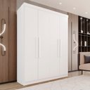 Ver imagem 1 de Guarda-roupa 4 Portas 3 Gavetas New Malibu Espresso Móveis