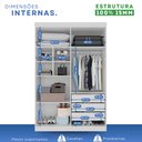 Ver imagem 5 de Guarda-roupa 4 Portas 3 Gavetas New Malibu Espresso Móveis