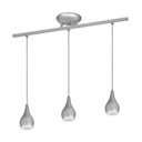 Ver imagem 1 de Lustre Pendente 5523 Para 3 Lâmpadas Soquete E27 Cor Prata