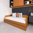 Ver imagem 4 de Bicama Cama Auxiliar Americana Luxo em Mdf Resistente Nobre Nature