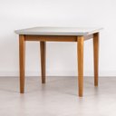 Ver mais imagens de Mesa com 4 Cadeiras Madeira Maciça Tampo MDF e Vidro Tangará Tiê CabeCasa MadeiraOriginals Bege/Cara