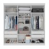 Guarda-Roupa Casal 6 Portas 4 Gavetas New Malibu Espresso Móveis - 2