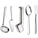 Ver imagem 1 de Jogo de 5 Talheres para Servir Conjunto Utensílios Cozinha Taumer Inox
