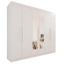 Ver imagem 3 de Guarda-Roupa Casal 6 Portas 4 Gavetas com Espelho New Malibu Espresso Móveis