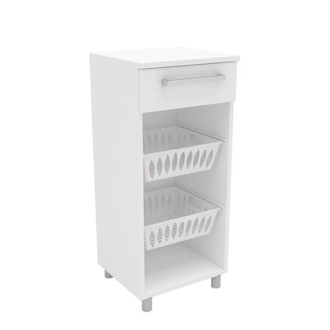 Balcão Fruteira 1 Gaveta para Cozinha Branco
