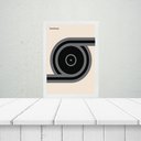 Ver imagem 1 de Quadro Vintage Bauhaus Cinza - Disco 24x18cm:moldura Branca