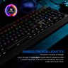 Teclado gamer Philips Serie G400 SPK8413 QWERTY Cyan inglês US cor preto com luz rainbow - 8