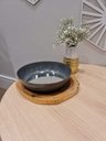 Ver imagem 1 de Bandeja Decorativa Masala Cinza com Espelho 28cm