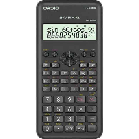 Calculadora Científica Casio Fx-82ms-2-s4-dh 240 Funções Preta
