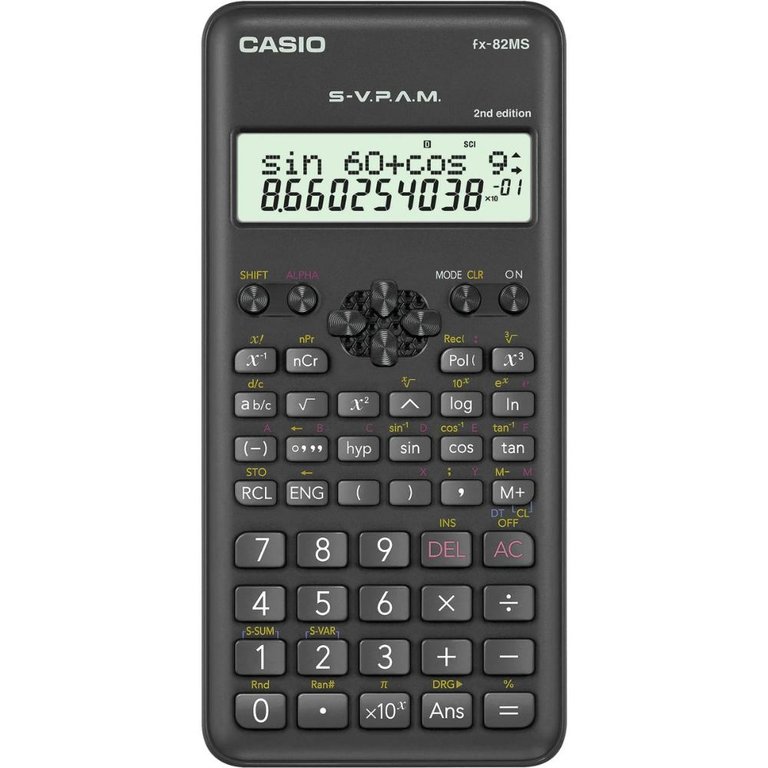 Calculadora Científica Casio Fx-82ms-2-s4-dh 240 Funções Preta Calculadora Científica Casio Fx-82ms-2-s4-dh 240 Funções Preta