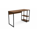 Ver imagem 2 de Mesa para Escritório com Prateleiras Industrial 1.37m Nogal/Preto